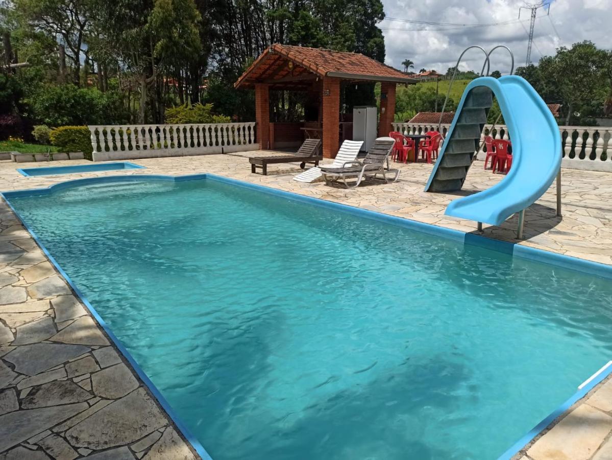 Chacara Em Ibiuna Sao Roque A 70Km De Sp Com Piscina E Wi-Fi Villa Buitenkant foto